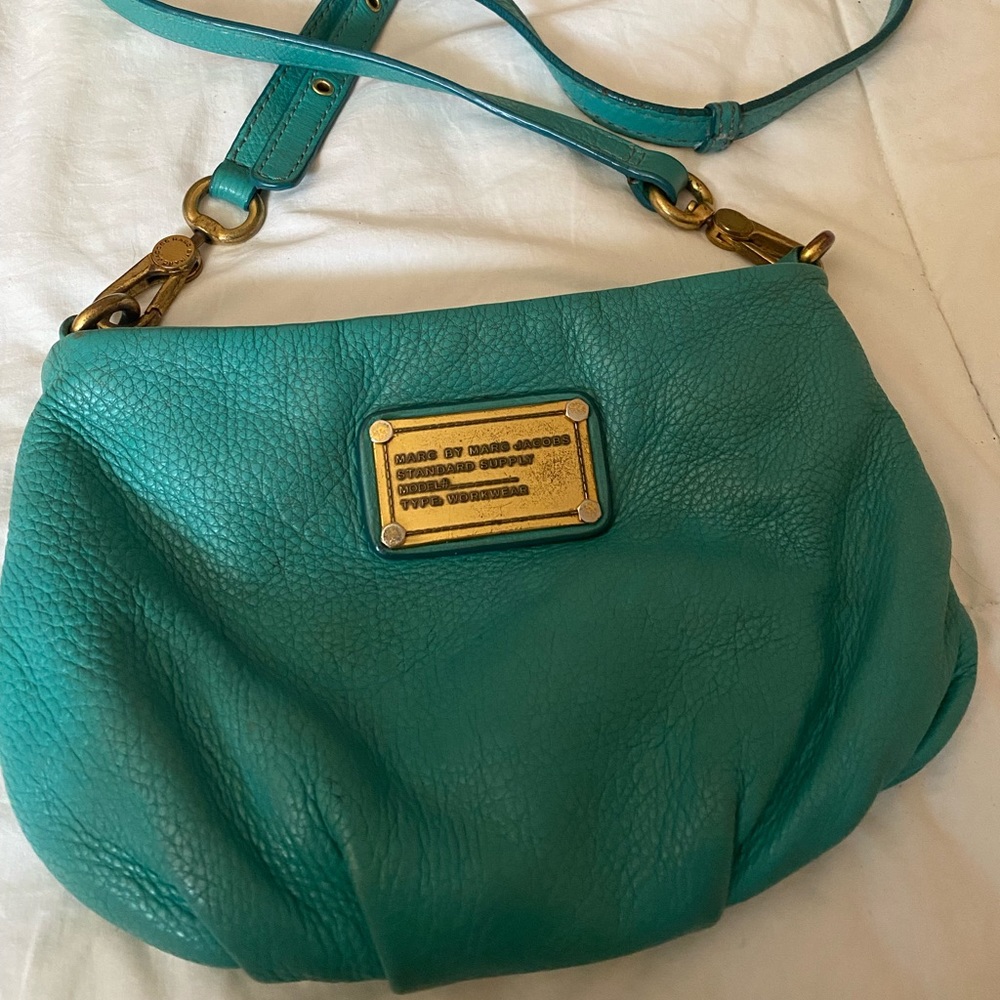 Teal Marc Jacobs crossbody bag